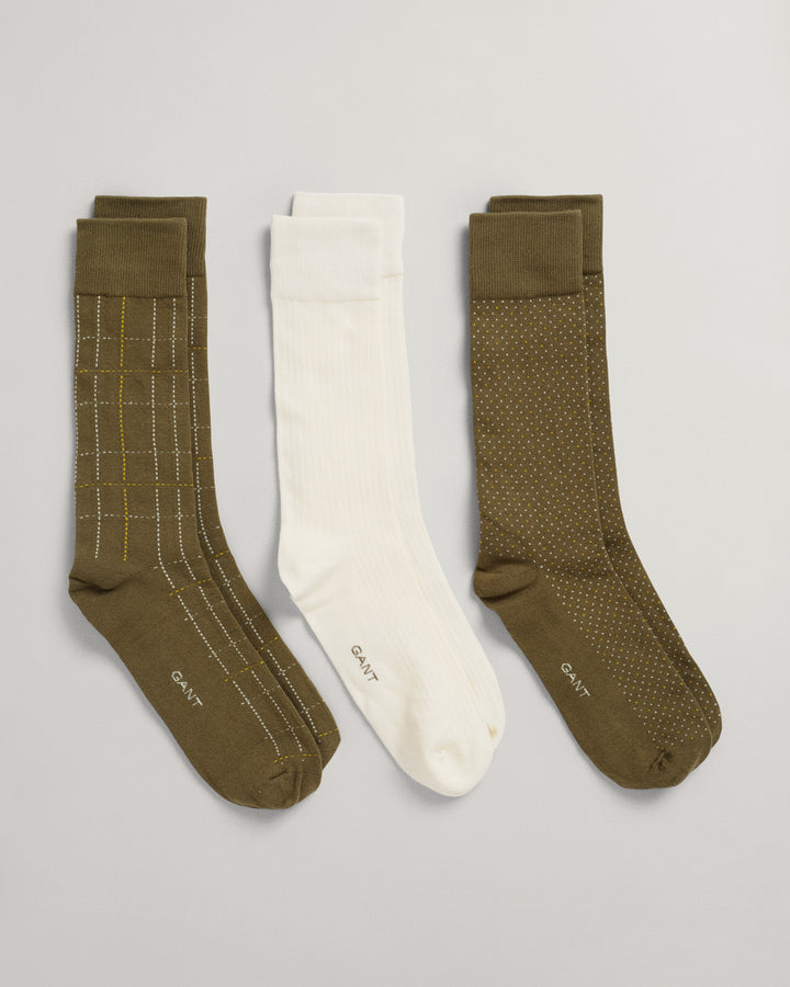 GANT Check Socks 3-Pack Gift Box/Čarape 9960216