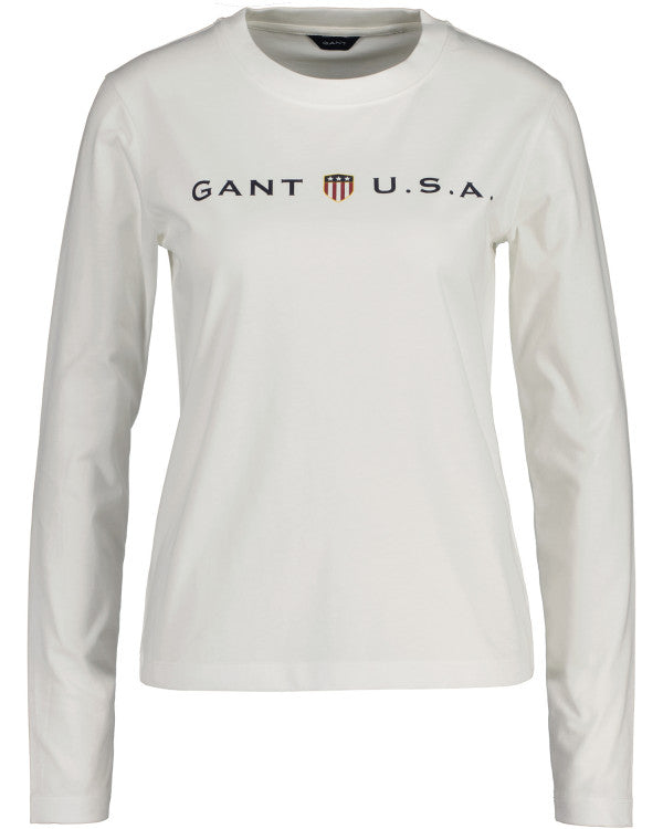 GANT Banner Shield Ls T-Shirt/Majica 4200249