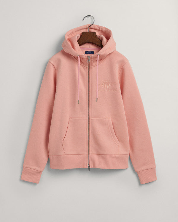 GANT Tonal Archive Shield Zip Hoodie/Duks 4200671