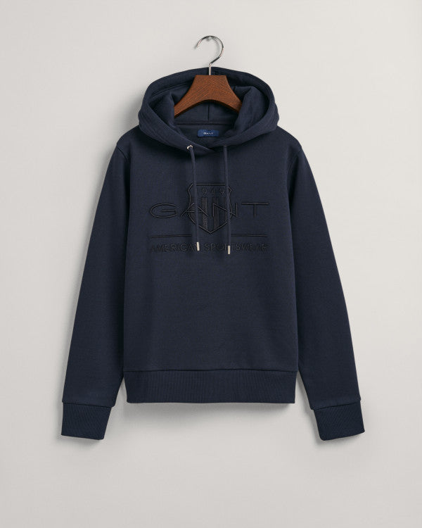 GANT Tonal Archive Shield Hoodie/Duks 4203648