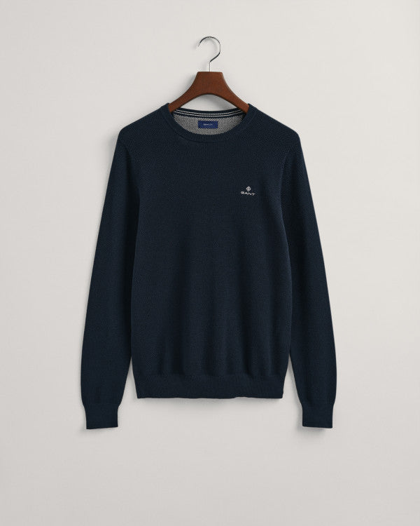GANT Cotton Pique C-Neck Sweater/Pulover 8030521