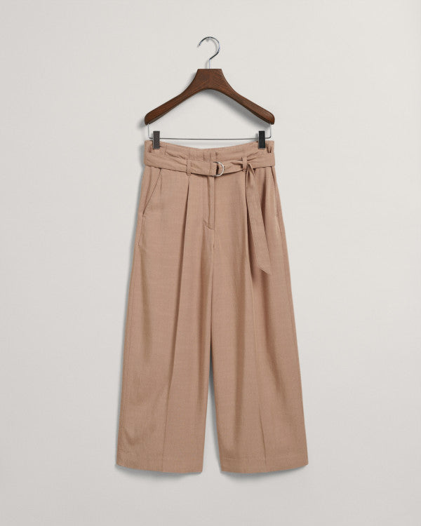 GANT Wide Cropped Belted Pants/Hlače 4150260
