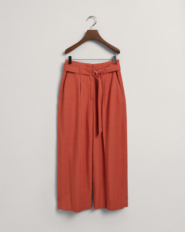 GANT Wide Cropped Belted Pants/Hlače 4150260