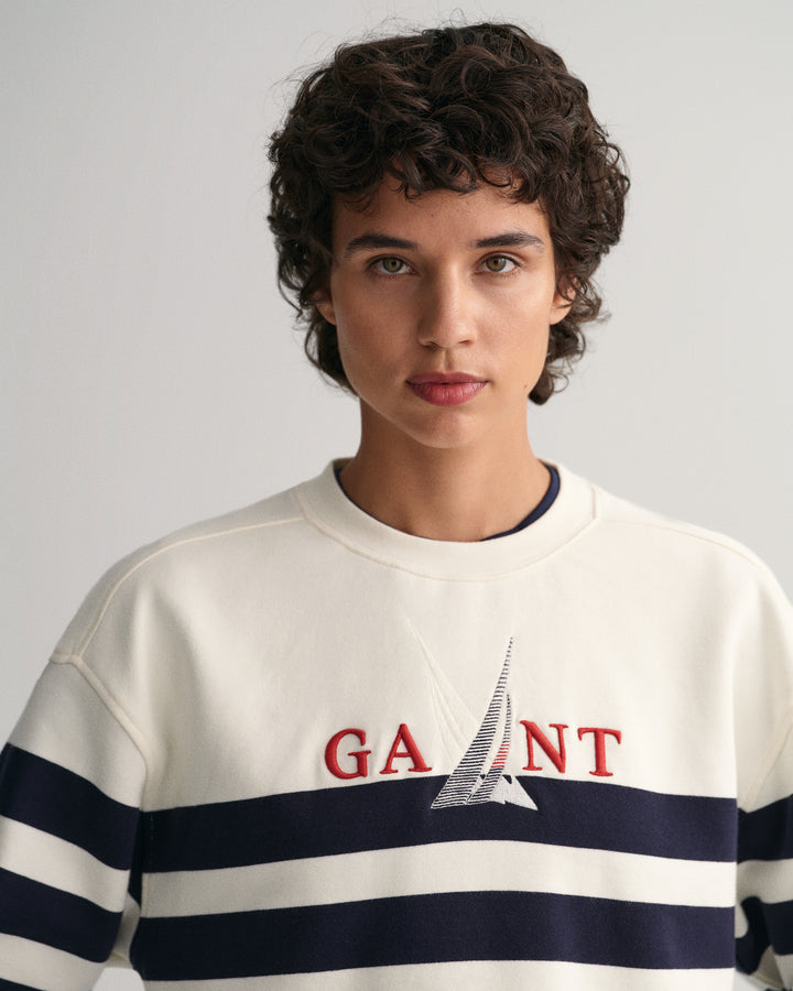 GANT Sail Striped C-Neck Sweat/Pulover 4200667