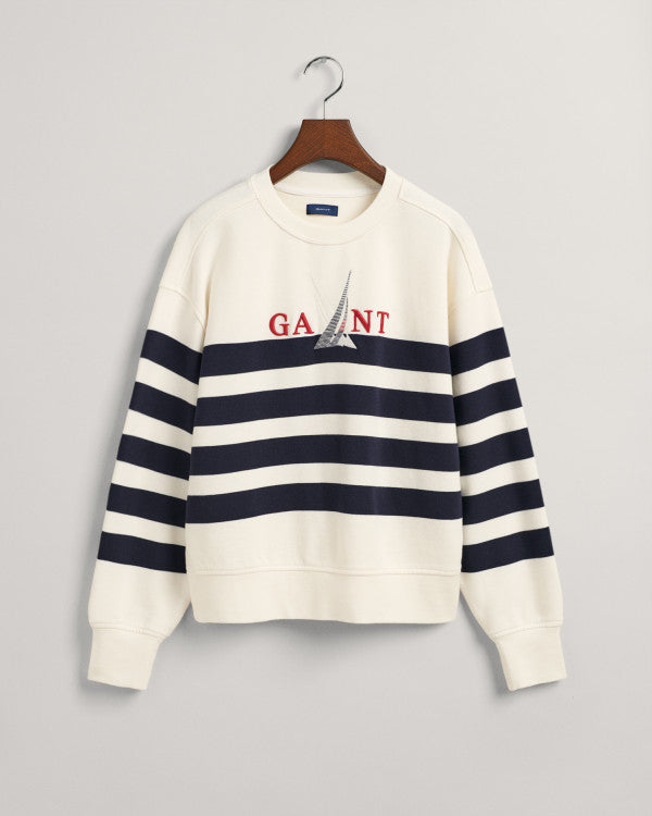 GANT Sail Striped C-Neck Sweat/Pulover 4200667