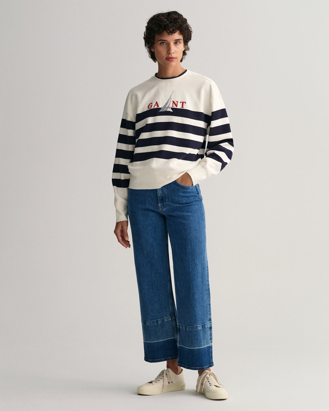 GANT Sail Striped C-Neck Sweat/Pulover 4200667