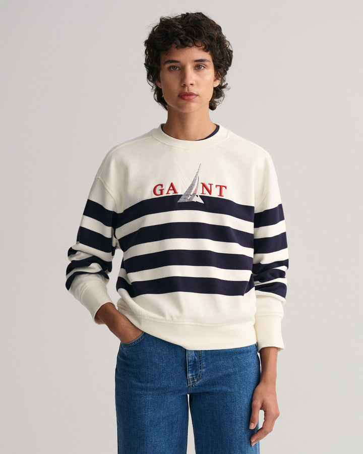 GANT Sail Striped C-Neck Sweat/Pulover 4200667