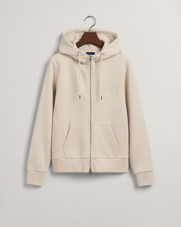 GANT Tonal Archive Shield Zip Hoodie/Duks 4200671