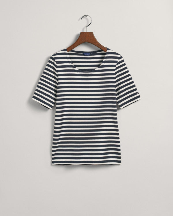 GANT Striped 1X1 Rib Lss T-Shirt/Majica 4203432