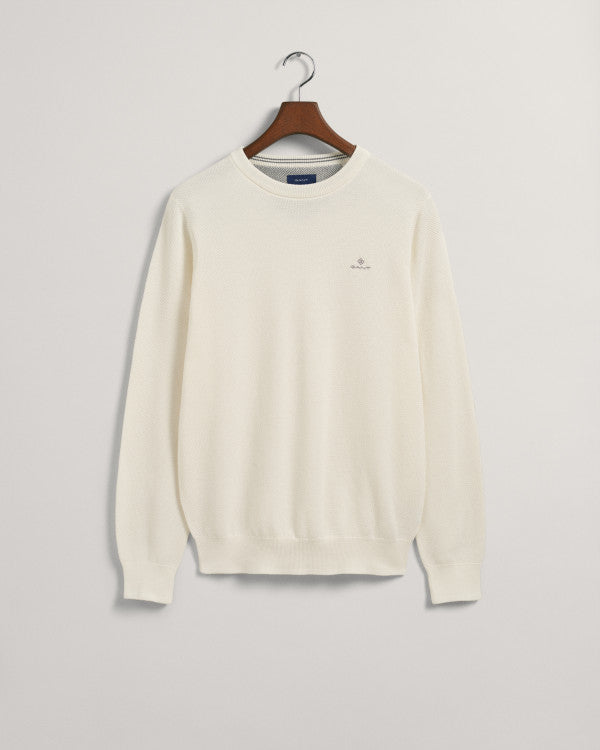 GANT Cotton Pique C-Neck Sweater/Pulover 8030521