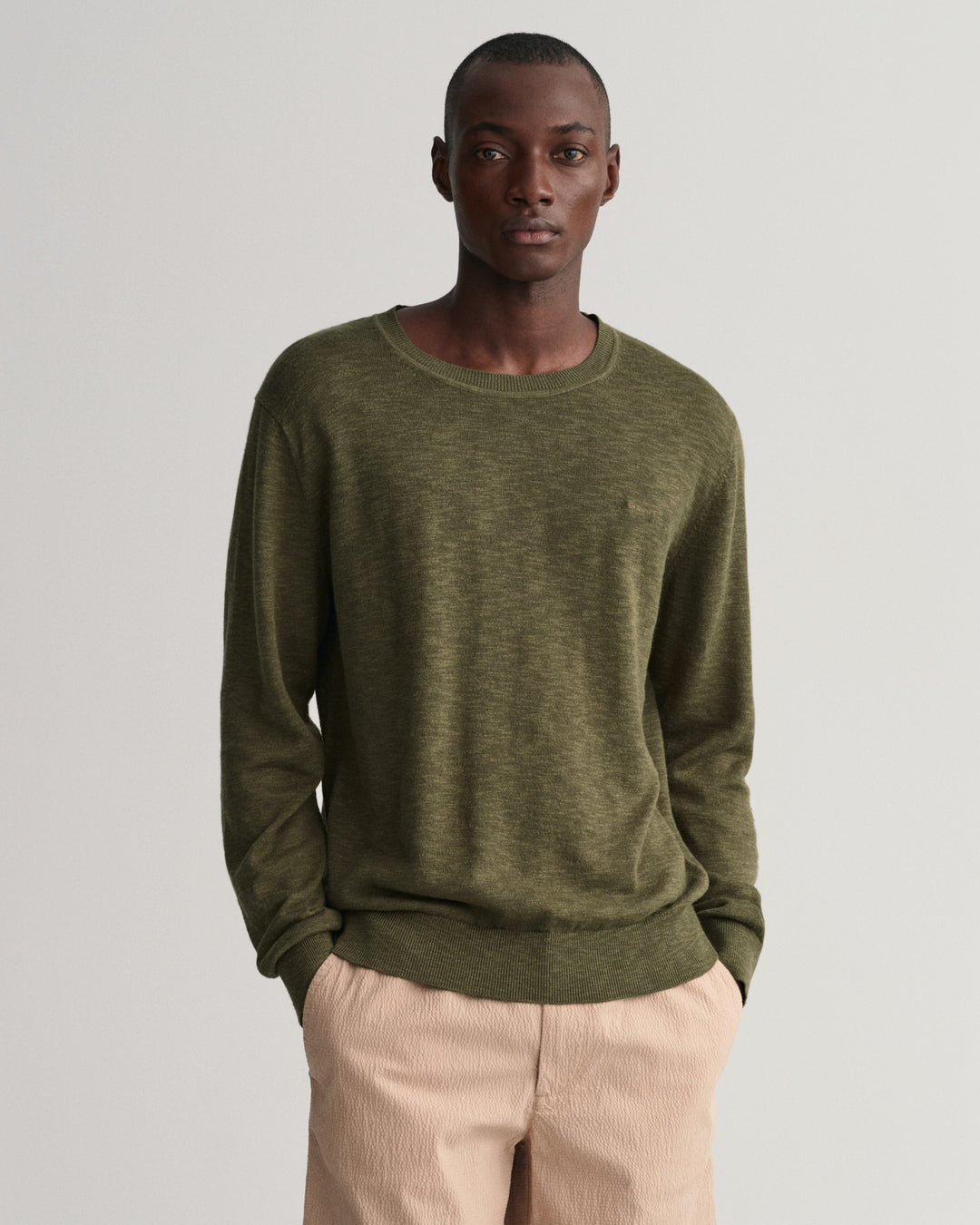 GANT Cotton Linen C-Neck/Pulover 8050156