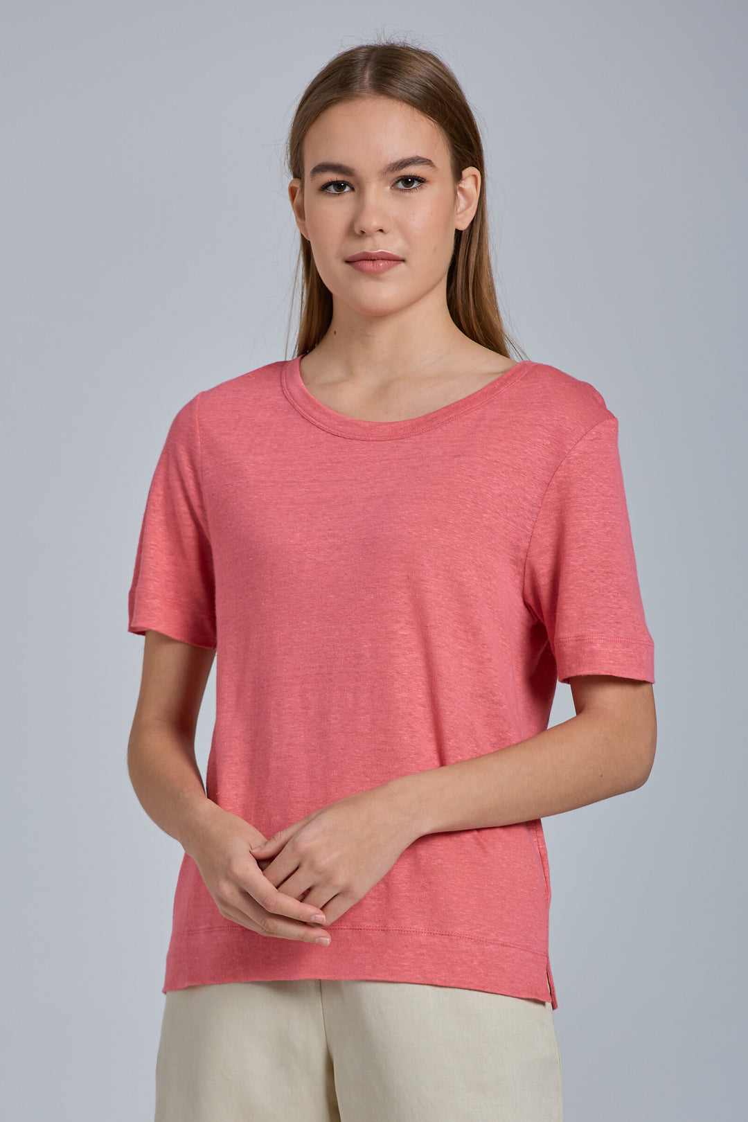 GANT Linen Ss T-Shirt/Majica 4204460