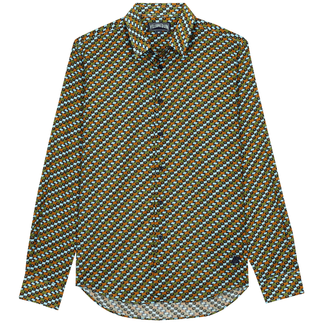 Vilebrequin Unisex Cotton Voile Summer Shirt Smoked Fish /Košulja CCAC1V10