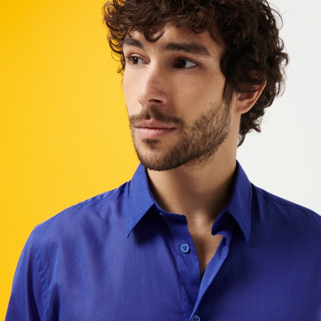 Vilebrequin Unisex cotton voile Shirt Solid / Košulja CCAE9V00