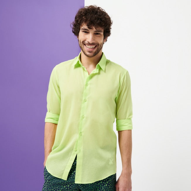Vilebrequin Unisex cotton voile Shirt Solid / Košulja CCAE9V00