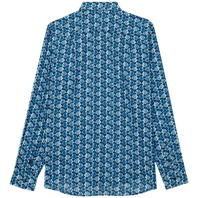 VILEBREQUIN Unisex Cotton Voile Summer Shirt Batik Fishes/Košulja CCAH2V30