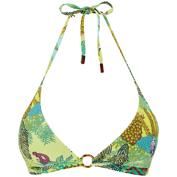 Vilebrequin Halter Bikini Top Jungle Rousseau/Kupaći (gornji dio) FCTCH03