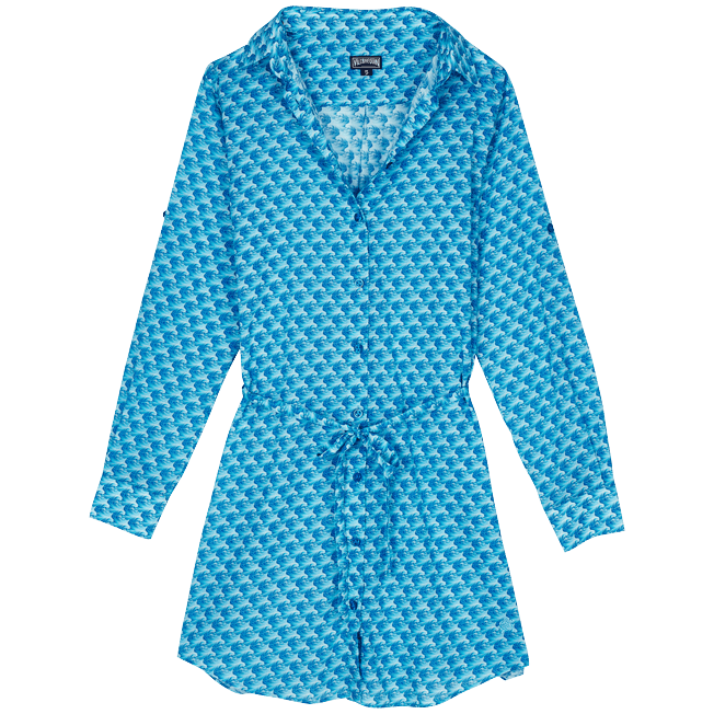 VILEBREQUIN Cotton Shirt Dress Micro Waves FNCC1V12/Haljina