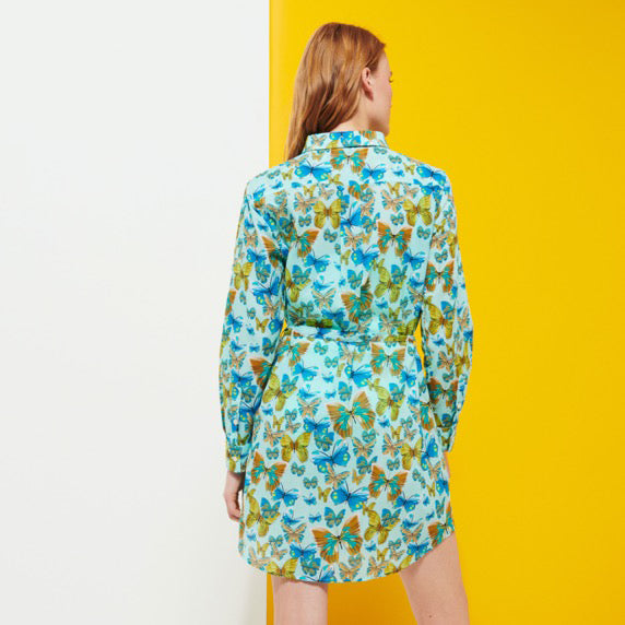 Vilebrequin Cotton Shirt Dress Butterflies/ Haljina FNCC3V33
