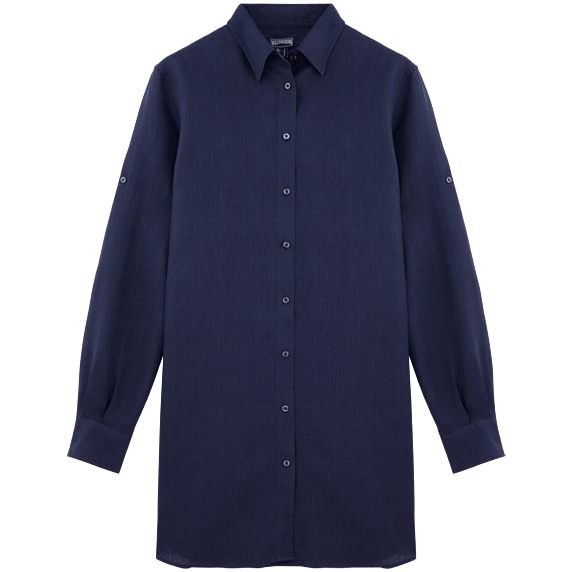 VILEBREQUIN  Long Linen Shirt Solid FRGP601P/Košulja haljina