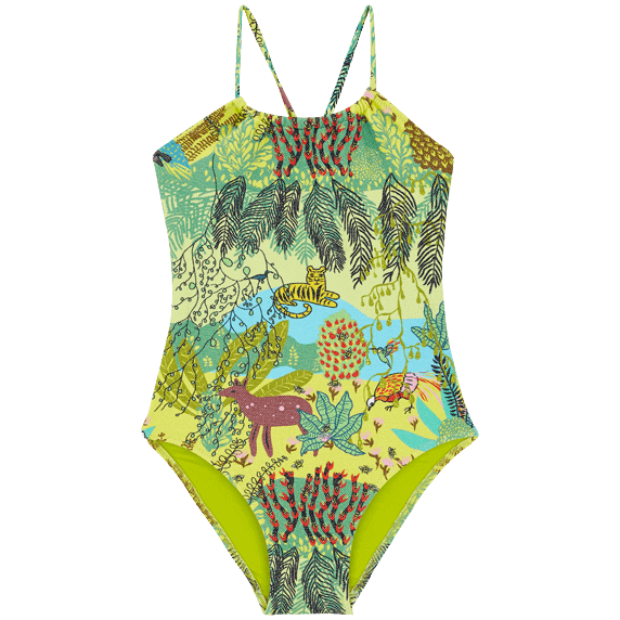 Vilebrequin Girls One-piece Swimsuit Jungle Rousseau/ Kupaći kostim za djevojčice GAZC3H03