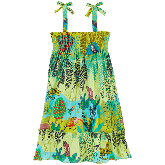 Vilebrequin Girls Cotton Dress Jungle Rousseau/ Haljina za djevojčice GSSC3V03