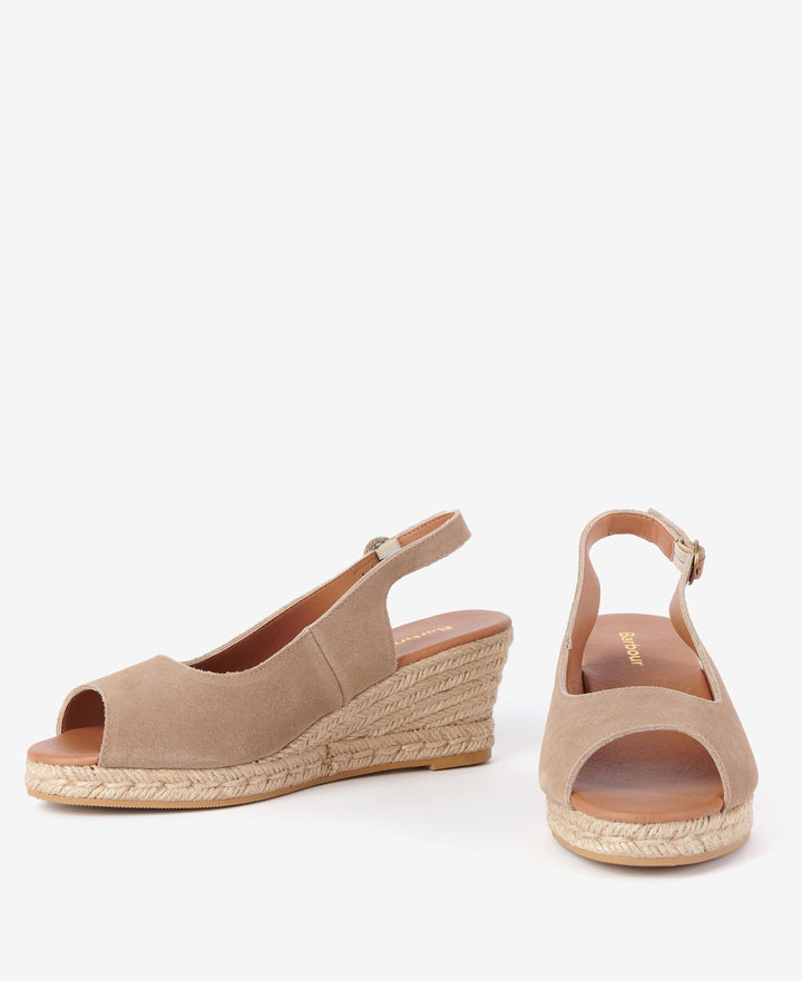 Barbour Nadia  Peep-Toe Wedges/Espadrile LFO0595