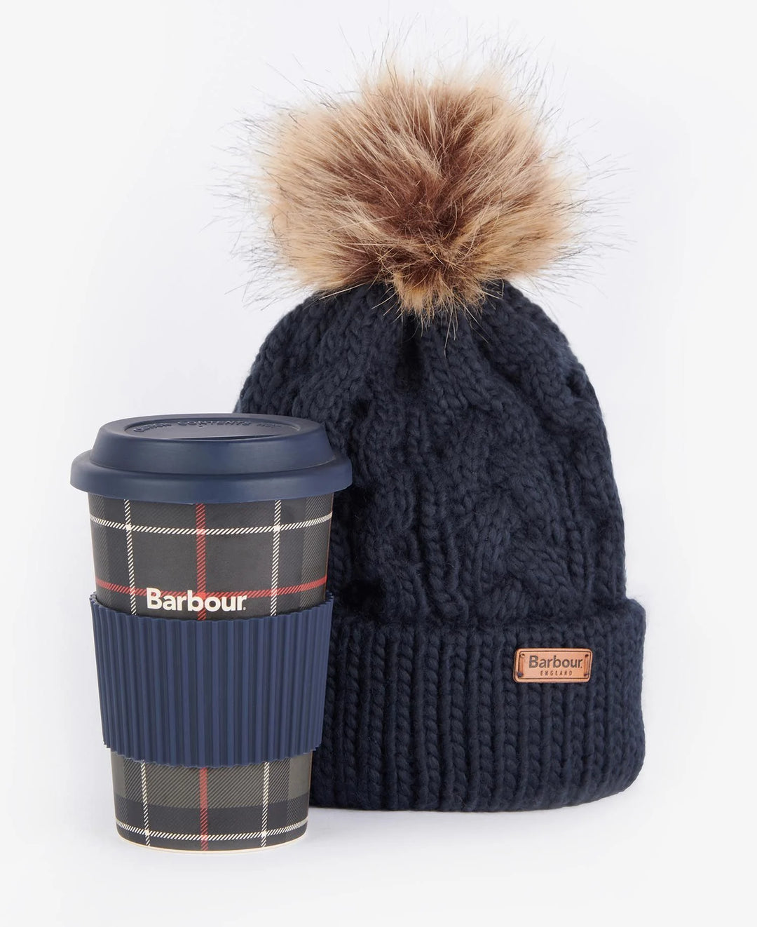 Barbour Tartan Travel Mug / Beanie/ Šalica i kapa set LGS0056