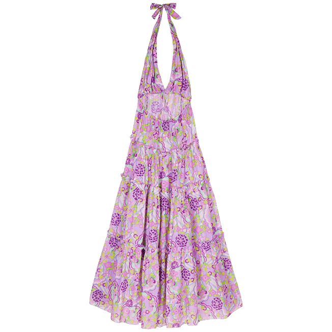 VILEBREQUIN Women Long Cotton Dress Rainbow Flowers/Haljina LNAH2V79