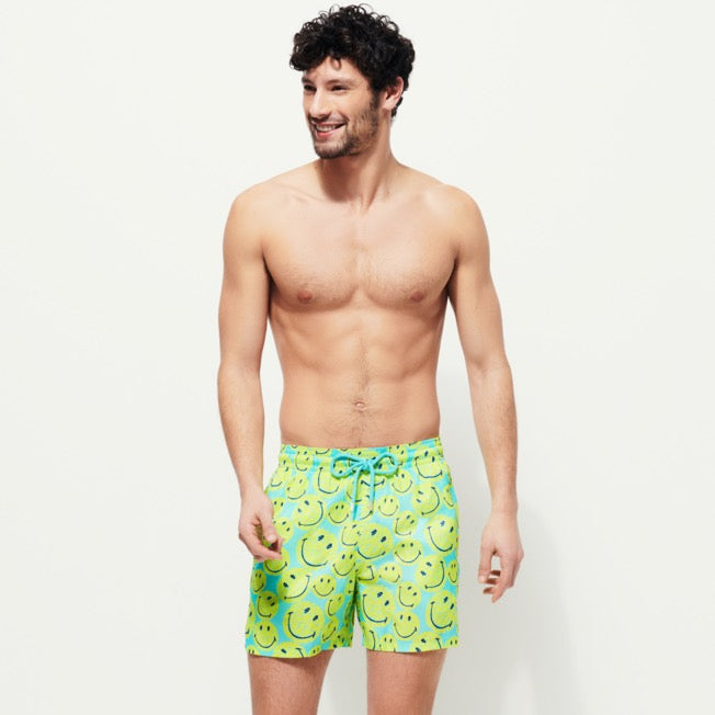 Vilebrequin Men Swimwear Ultra-light and packable Turtles Smiley - Vilebrequin x Smiley®/ Kupaće MAHZ2J86
