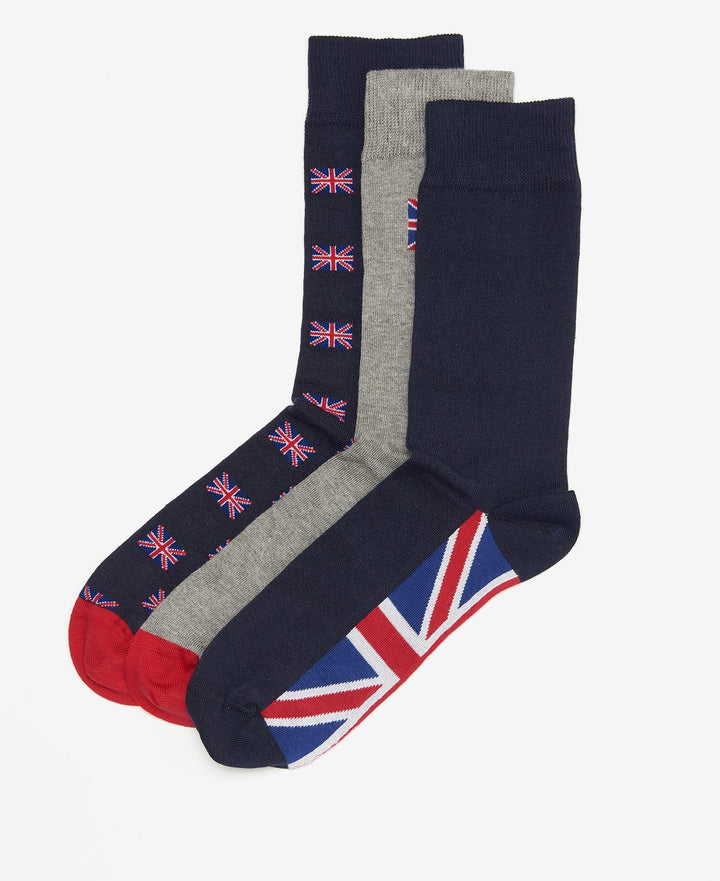 Barbour Union Jack Sock Gift Set/Čarape 3/1 MGS0056
