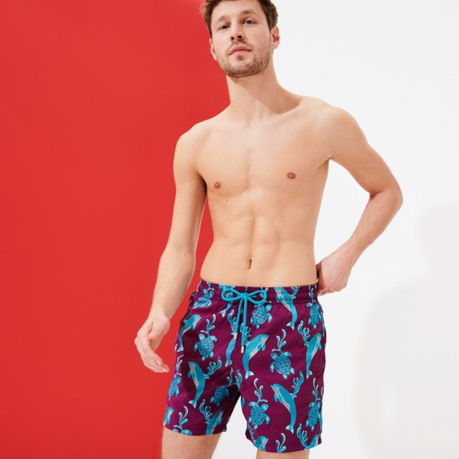 Vilebrequin Men Swimwear Embroidered 2000 Vie Aquatique - Limited Edition/Kupaće MISH1C00