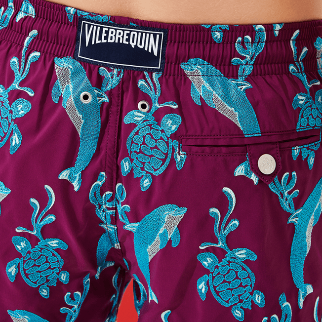 Vilebrequin Men Swimwear Embroidered 2000 Vie Aquatique - Limited Edition/Kupaće MISH1C00