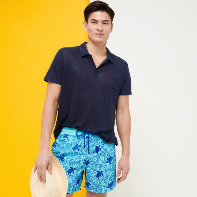Vilebrequin  Swimwear Turtles Splash Flocked/ Kupaće MOOC1D00