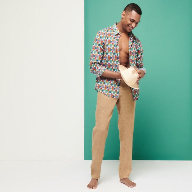 Vilebrequin Linen Pants Natural Dye/ Hlače PAHH2U73