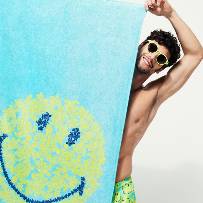 Vilebrequin Beach Towel Turtles Smiley - Vilebrequin x Smiley®/ Ručnik SCLZ2286