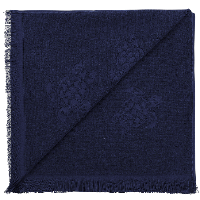Vilebrequin Beach Fouta in Organic Cotton Turtles Jacquard/ Ručnik STHU1201