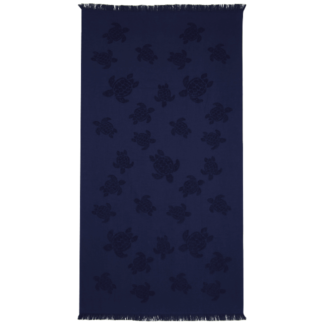 Vilebrequin Beach Fouta in Organic Cotton Turtles Jacquard/ Ručnik STHU1201