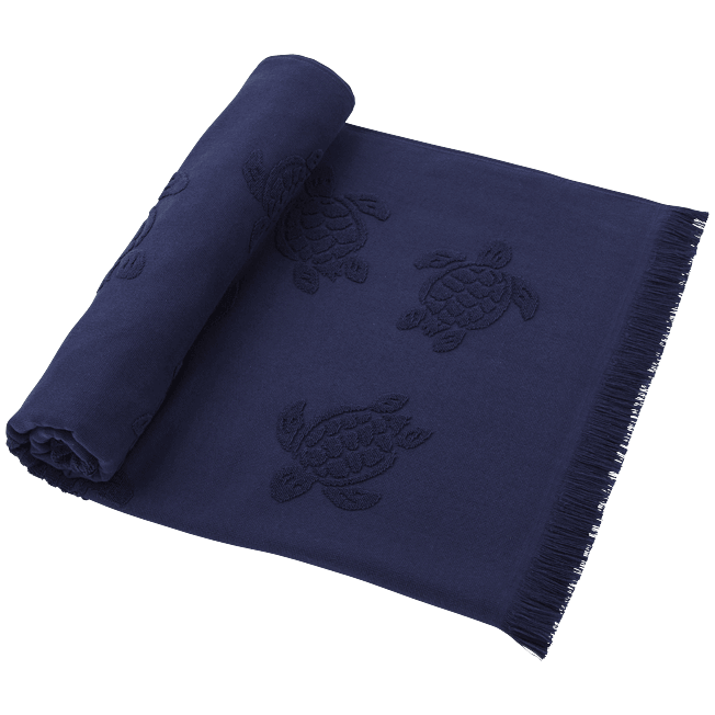 Vilebrequin Beach Fouta in Organic Cotton Turtles Jacquard/ Ručnik STHU1201