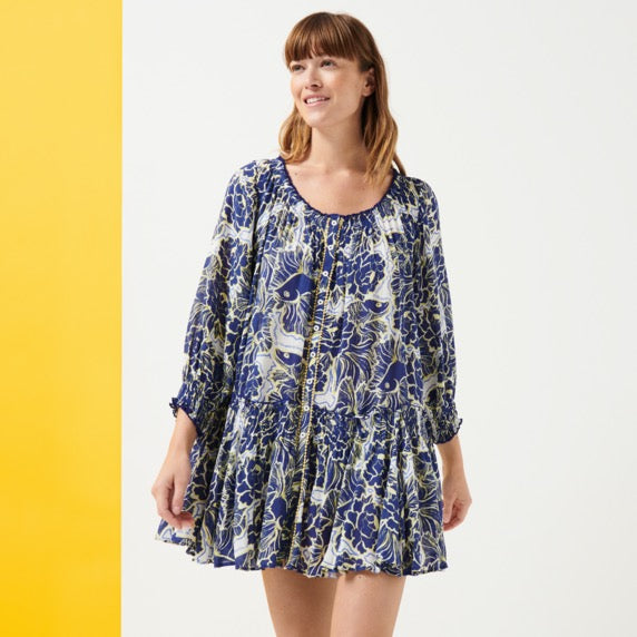 VILEBREQUIN Mini Dress Hidden Fishes - Vilebrequin x Poupette St BarthTESU2X05/Haljina