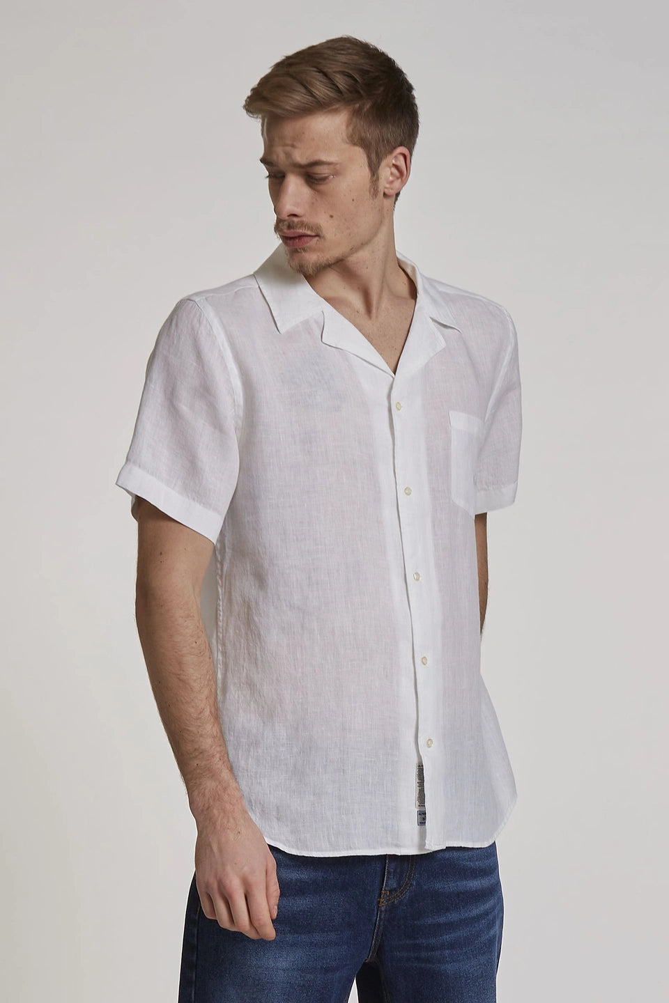 LA MARTINA  shirt s/s light linen TMC013TL319/Košulja