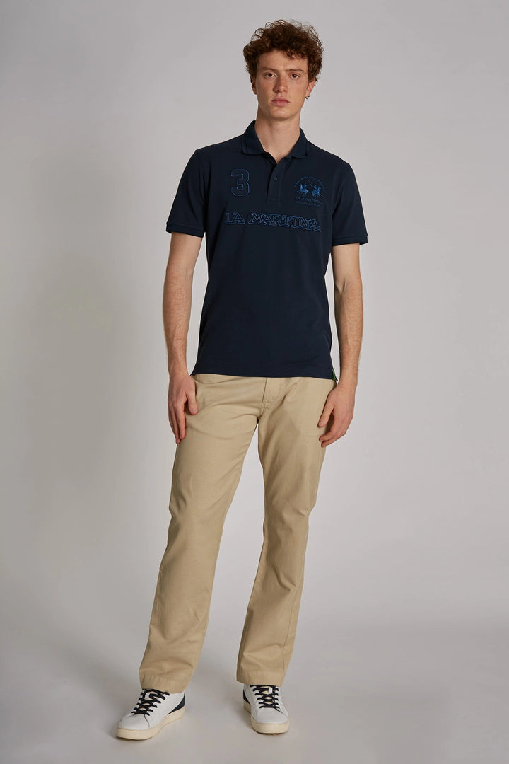 La Martina  Chino pants cotton linen/Hlače TMT014TL121