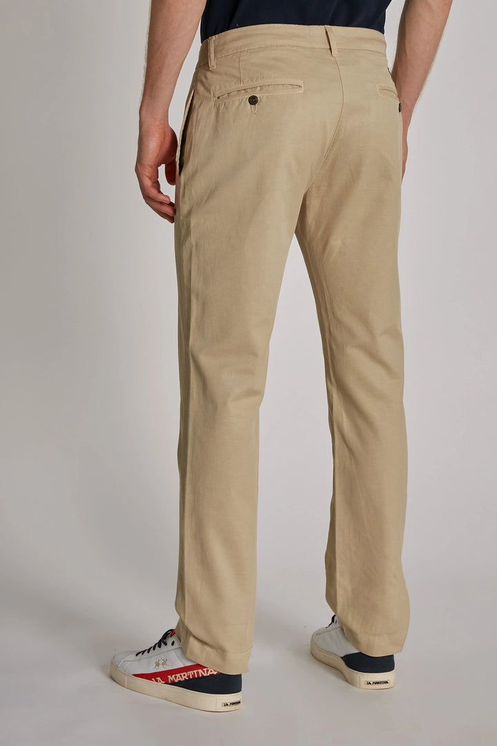 La Martina  Chino pants cotton linen/Hlače TMT014TL121