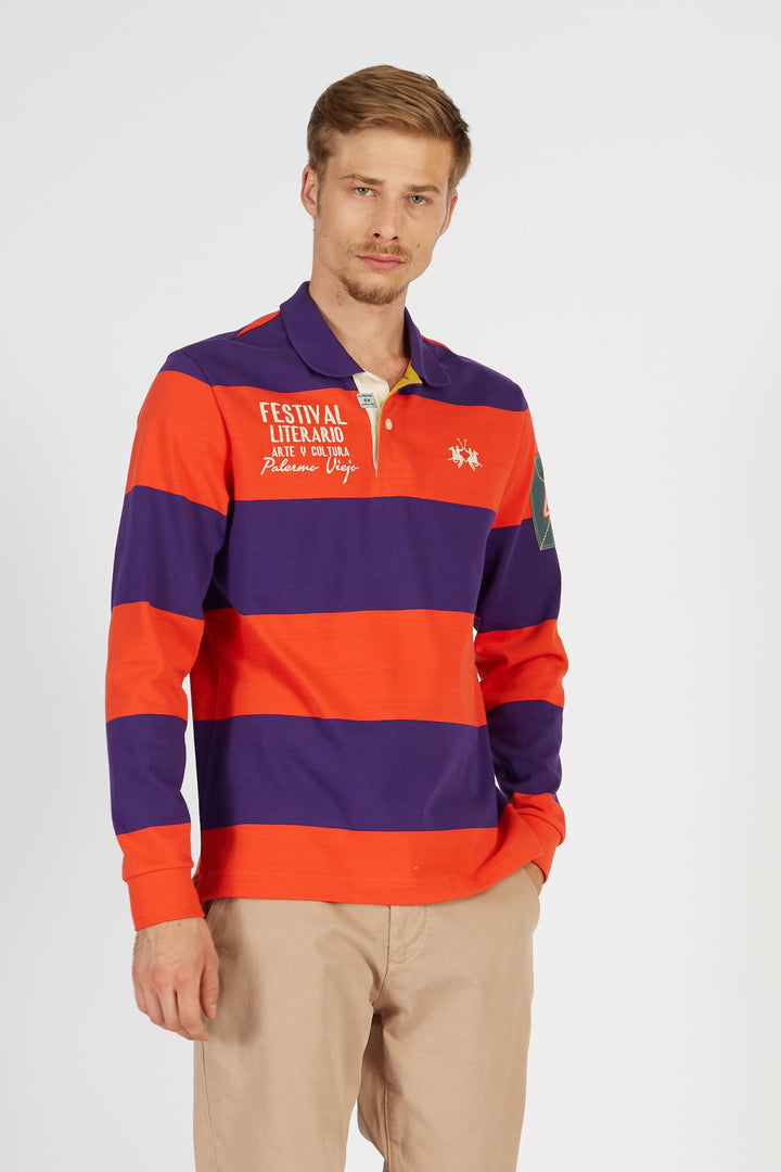 La Martina Polo L/S Striped Jersey Polos/Polo majica UMP314JS341