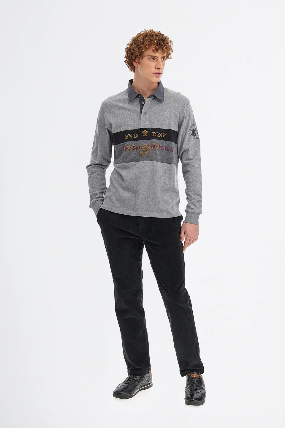 La Martina Polo L/S Heavy Jersey/ Polo majica UMPE30JS005