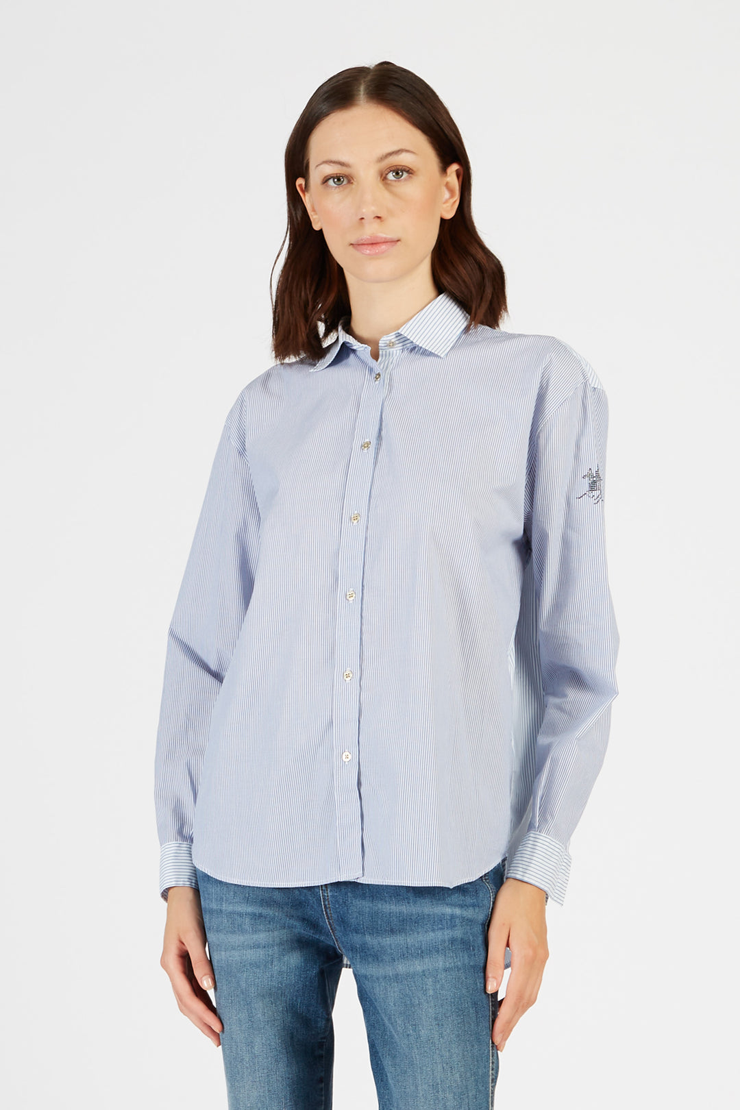 La Martina Shirt L/S Striped Stretc/Košulja     UWC002PP606
