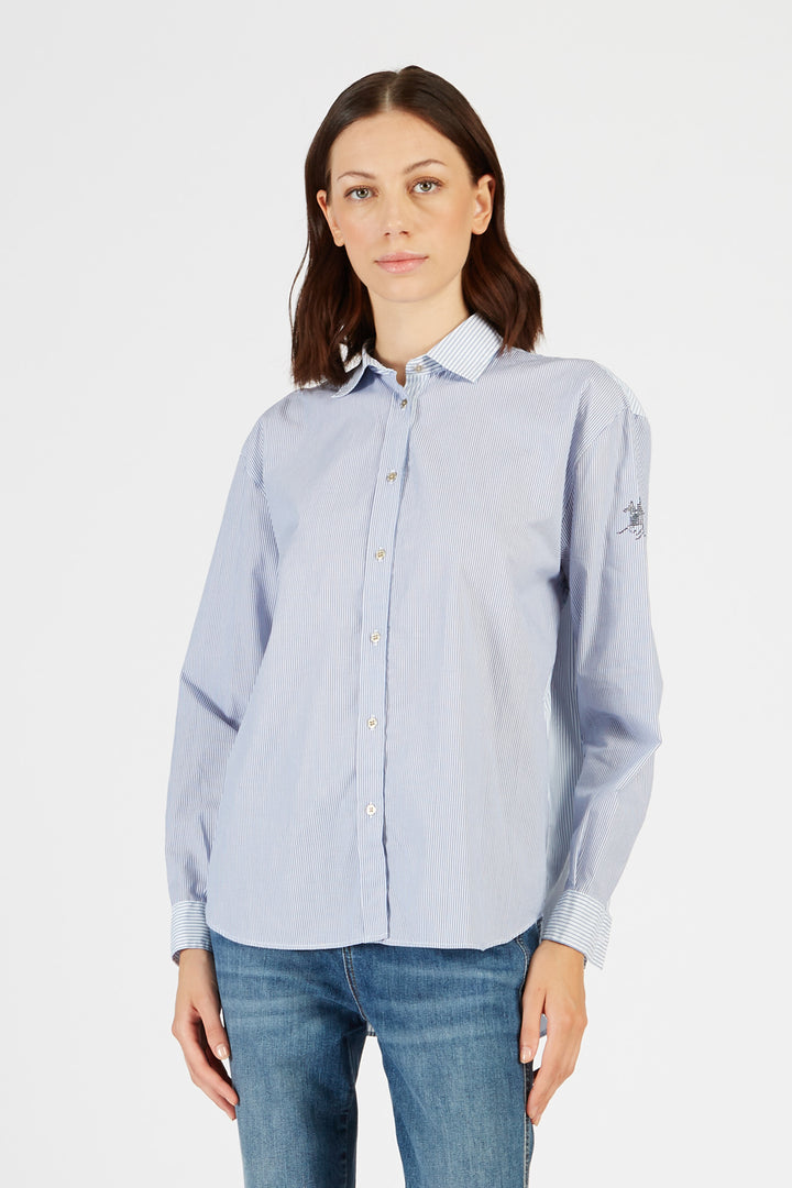 La Martina Shirt L/S Striped Stretc/Košulja     UWC002PP606