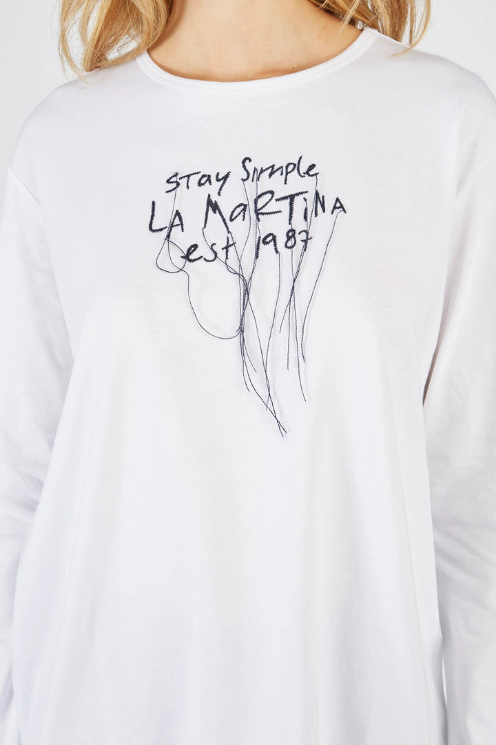La Martina T-Shirt L/S Jersey T-/Majica  UWR301JS206