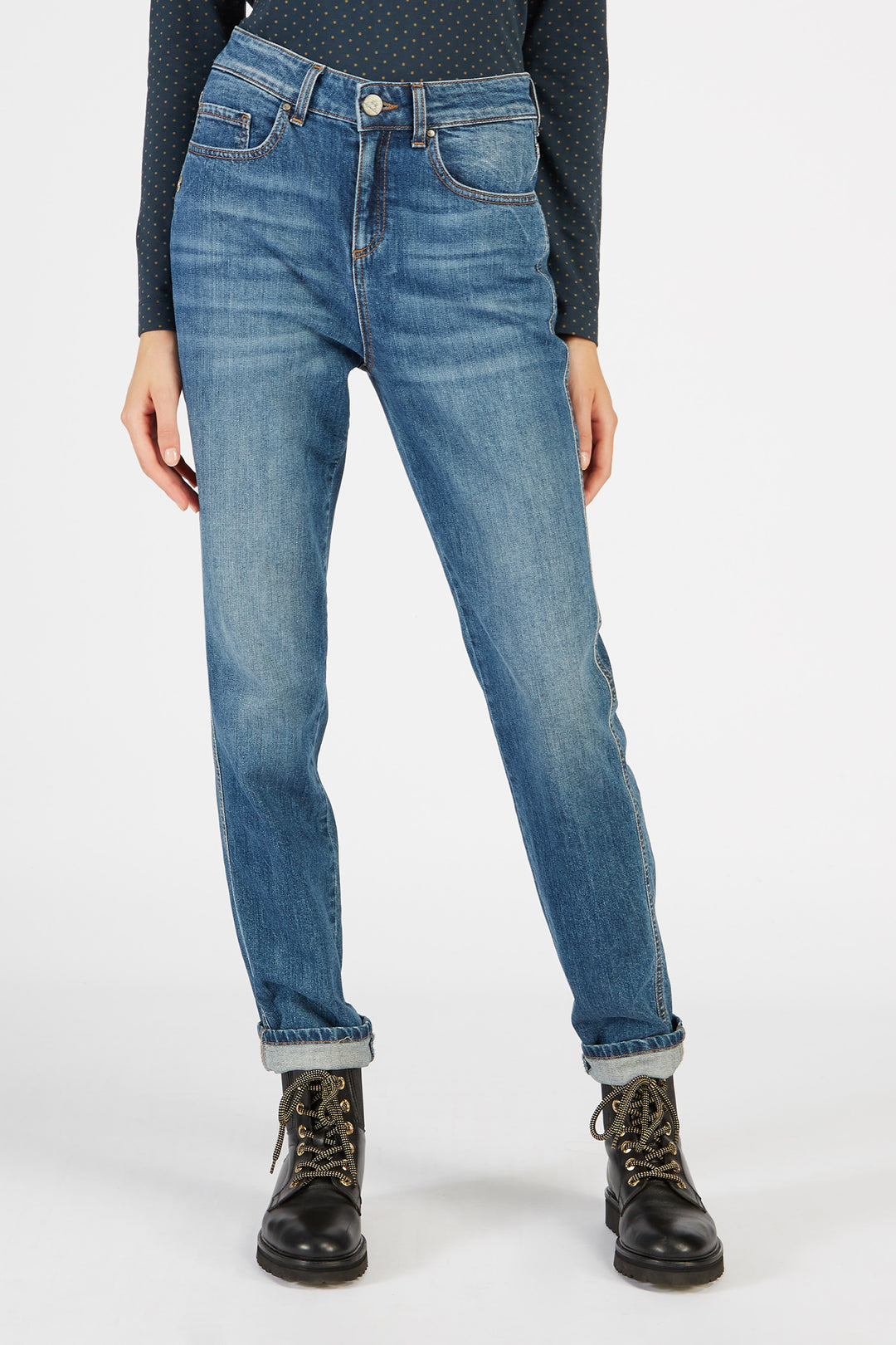 La Martina 5 Pkts Blue Denim Stretch/Traperice UWT007DM071