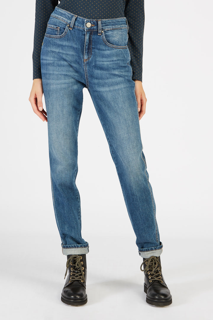 La Martina 5 Pkts Blue Denim Stretch/Traperice UWT007DM071